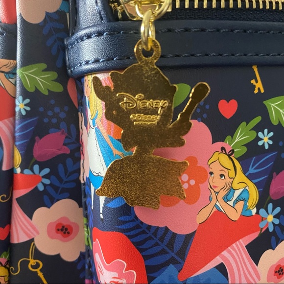 NWT Loungefly X LASR Disney Alice in Wonderland Golden Afternoon Mini Backpack - Picture 11 of 11